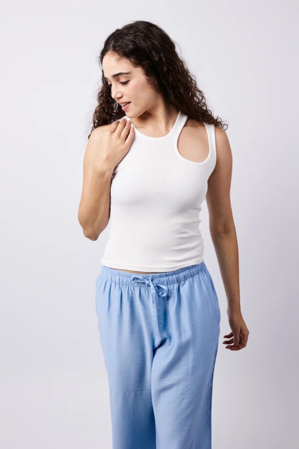 Summer Cutout Top white - Topella